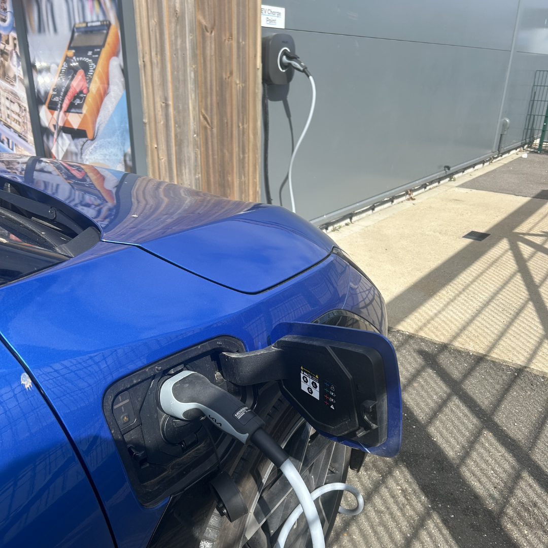 Installation of two EV charge points for staff and visitors and a plan to renew all company owned vehicles with appropriate EV replacements at their end of life.